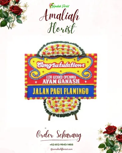 Bunga Papan Congratulation di Batu Walenrang